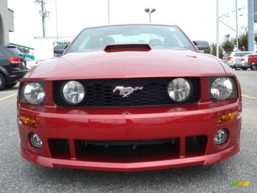 2007 Mustang Roush Stage 1 Coupe - Redfire Metallic / Dark Charcoal photo #12