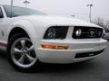 2008 Performance White Ford Mustang V6 Premium Convertible Warriors in Pink Edition  photo #2