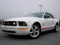 2008 Performance White Ford Mustang V6 Premium Convertible Warriors in Pink Edition  photo #5