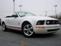 2008 Performance White Ford Mustang V6 Premium Convertible Warriors in Pink Edition  photo #9
