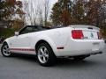 2008 Performance White Ford Mustang V6 Premium Convertible Warriors in Pink Edition  photo #10