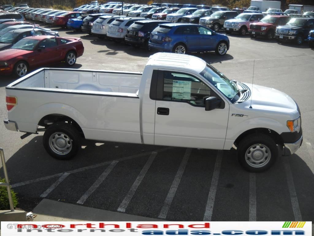 2010 F150 XL Regular Cab - Oxford White / Medium Stone photo #5