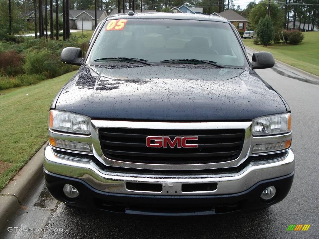 2005 Sierra 1500 SLE Extended Cab - Deep Blue Metallic / Dark Pewter photo #3