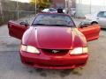1996 Laser Red Metallic Ford Mustang V6 Convertible  photo #1
