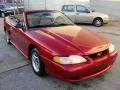 1996 Laser Red Metallic Ford Mustang V6 Convertible  photo #5