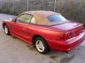 1996 Laser Red Metallic Ford Mustang V6 Convertible  photo #7