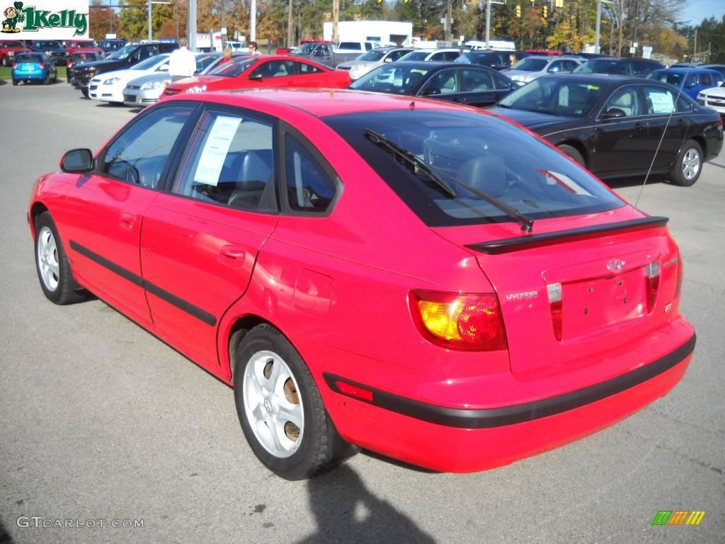 2001 Elantra GT - Cardinal Red / Gray photo #5