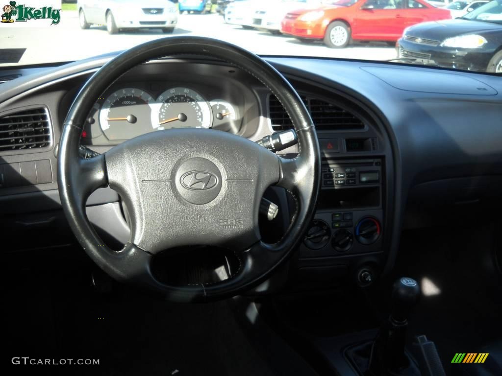 2001 Elantra GT - Cardinal Red / Gray photo #12