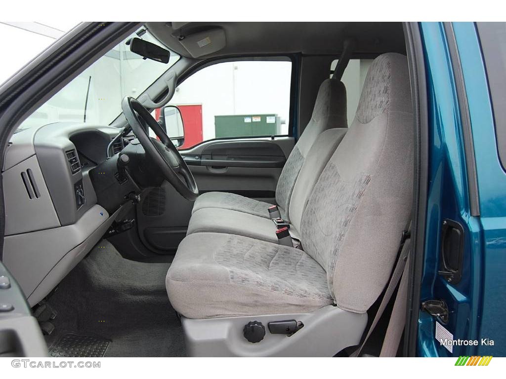 2000 F350 Super Duty XLT Extended Cab 4x4 Dually - Island Blue Metallic / Medium Graphite photo #15