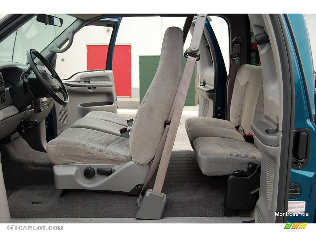 2000 F350 Super Duty XLT Extended Cab 4x4 Dually - Island Blue Metallic / Medium Graphite photo #40