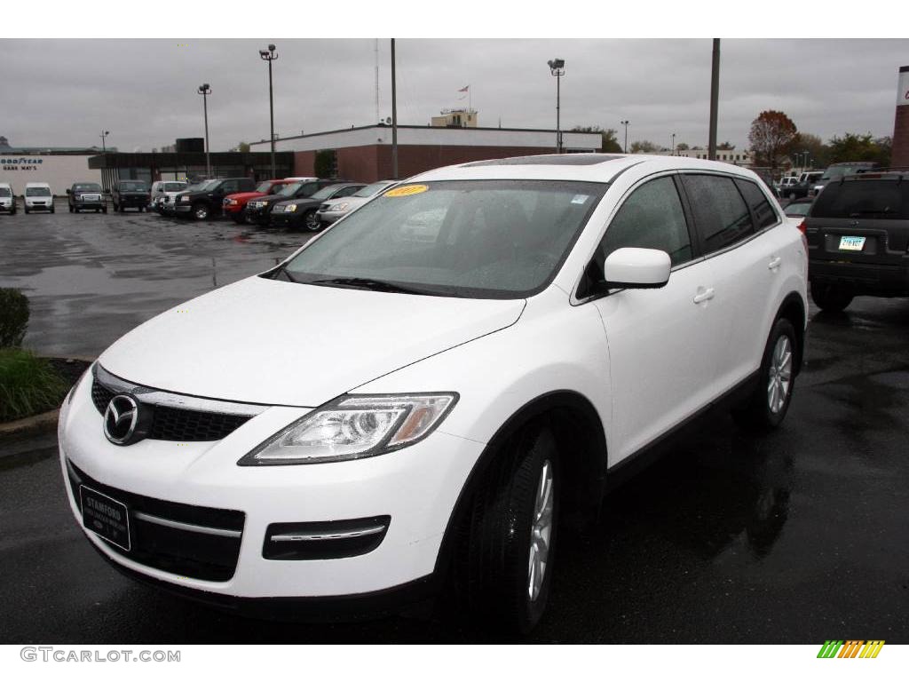 2007 CX-9 Touring AWD - Crystal White Pearl Mica / Black photo #1