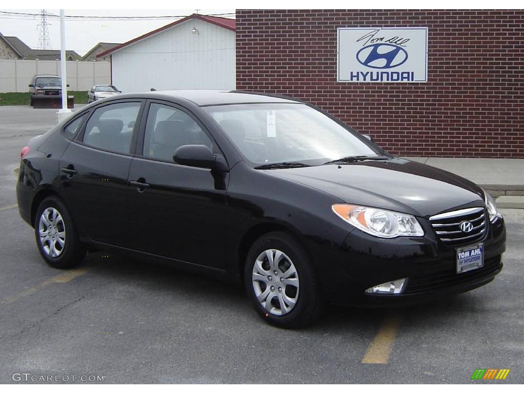 Ebony Black Hyundai Elantra