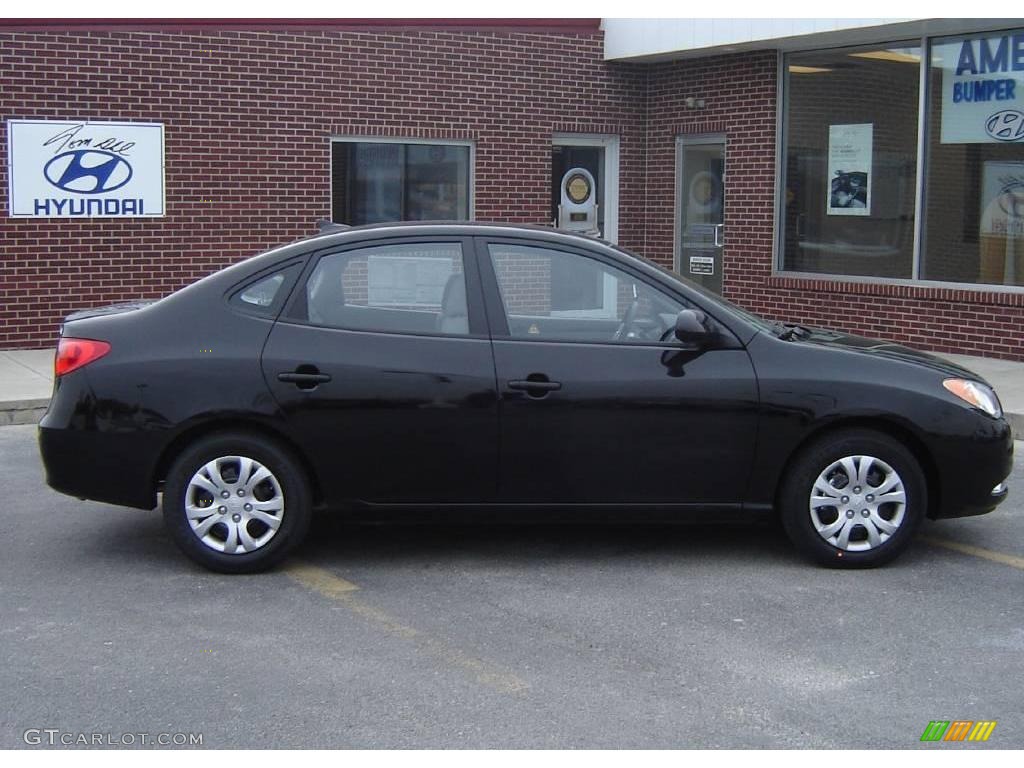 2010 Elantra GLS - Ebony Black / Gray photo #2