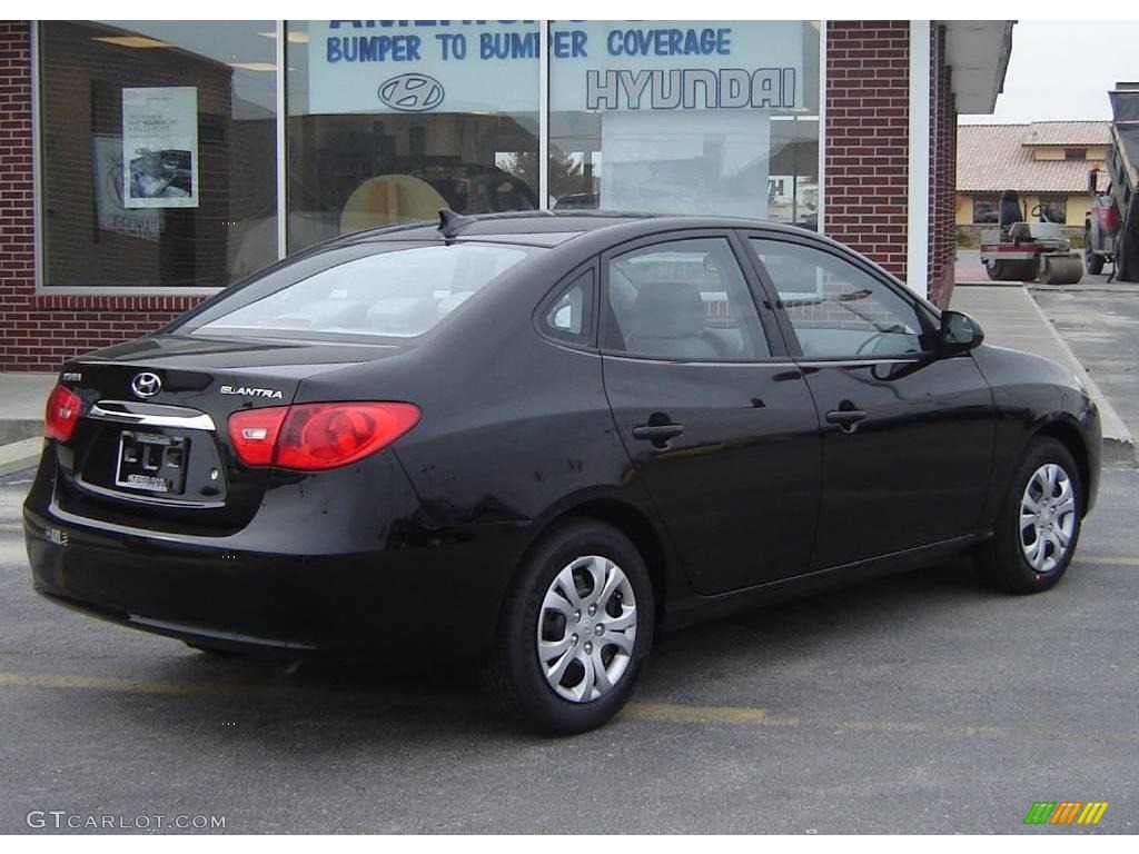 2010 Elantra GLS - Ebony Black / Gray photo #3