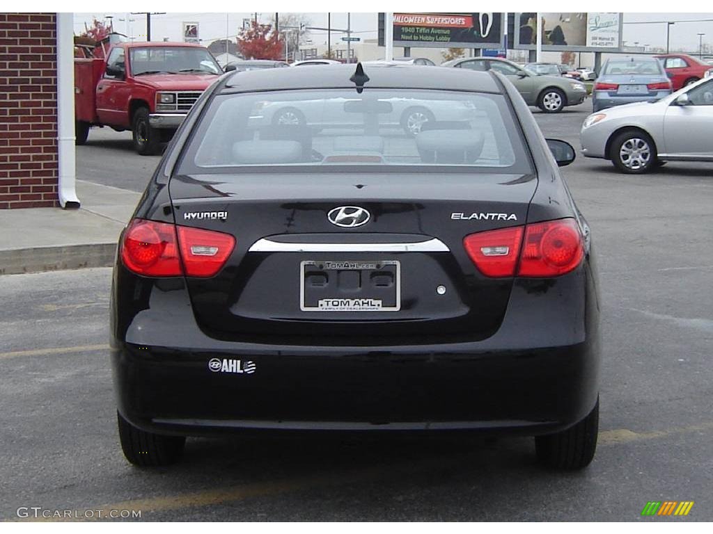 2010 Elantra GLS - Ebony Black / Gray photo #4