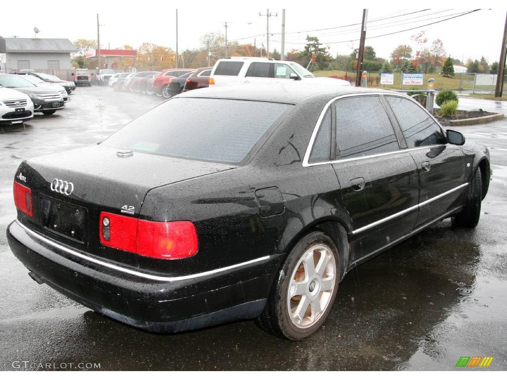 2002 A8 L 4.2 quattro - Brilliant Black / Sabre Black photo #5