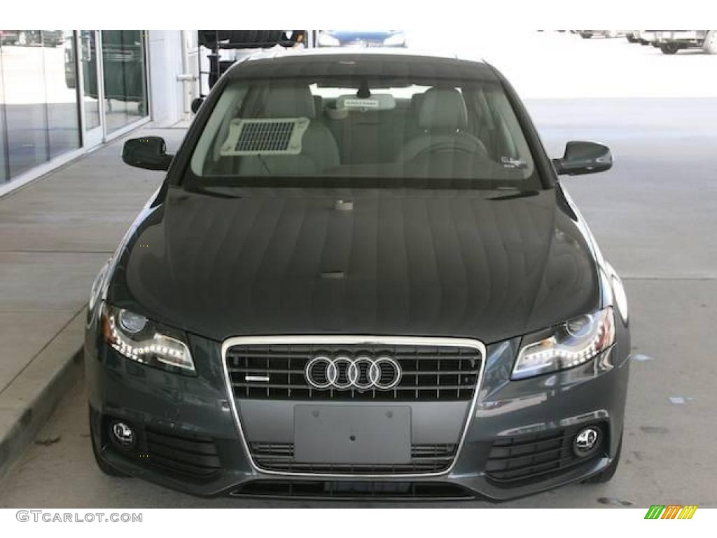 2010 A4 2.0T quattro Sedan - Meteor Gray Pearl Effect / Black photo #14