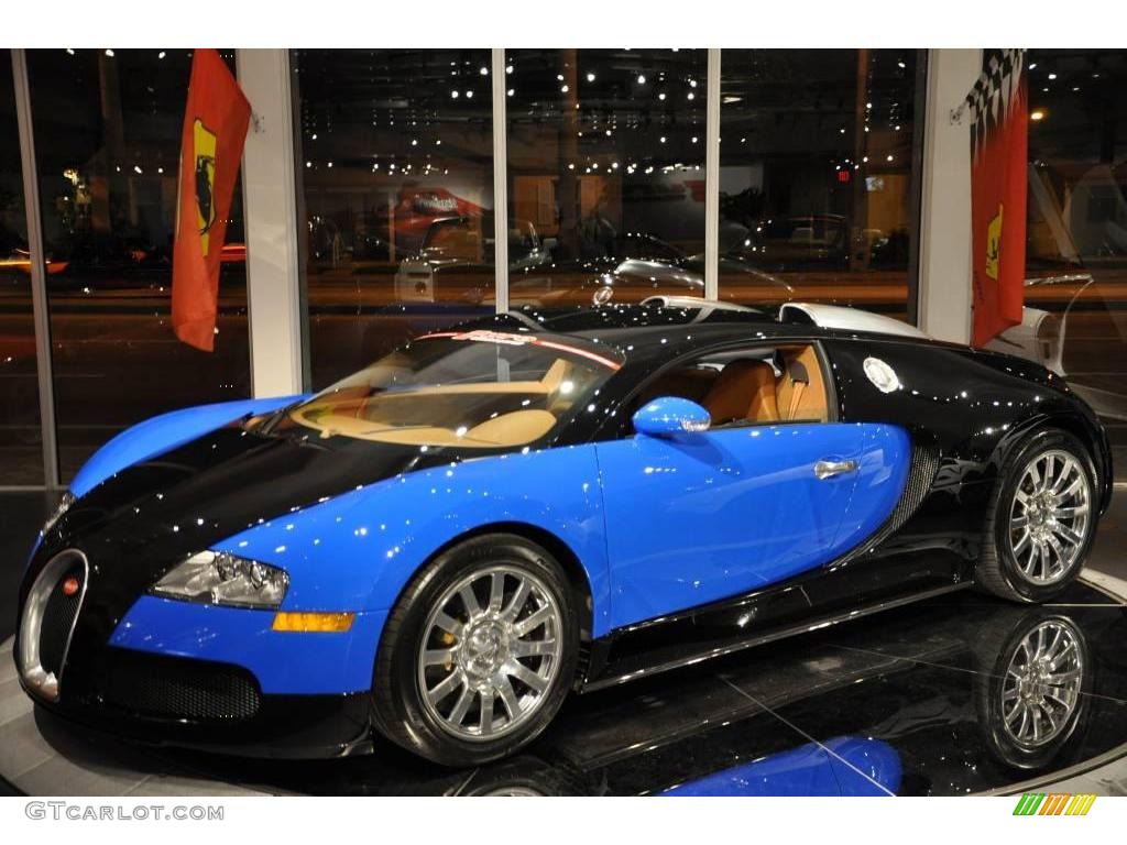 2008 Veyron 16.4 - Bugatti Light Blue/Black / Havanna photo #3
