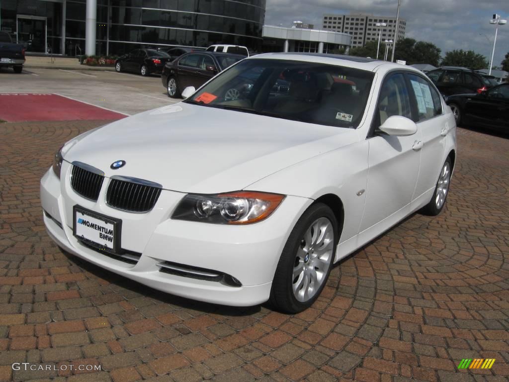 2008 3 Series 335i Sedan - Alpine White / Beige photo #3