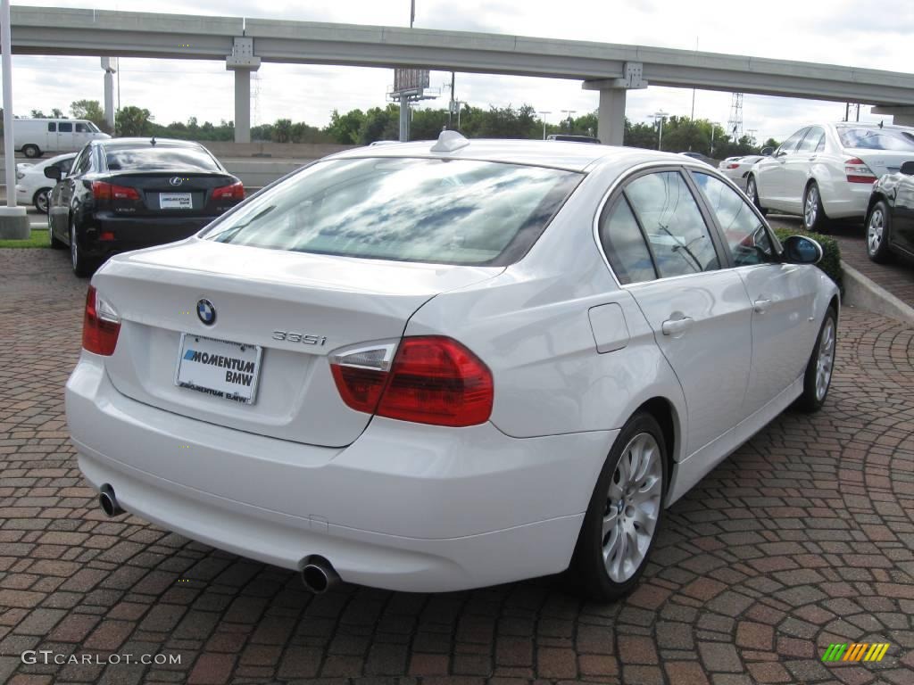 2008 3 Series 335i Sedan - Alpine White / Beige photo #7