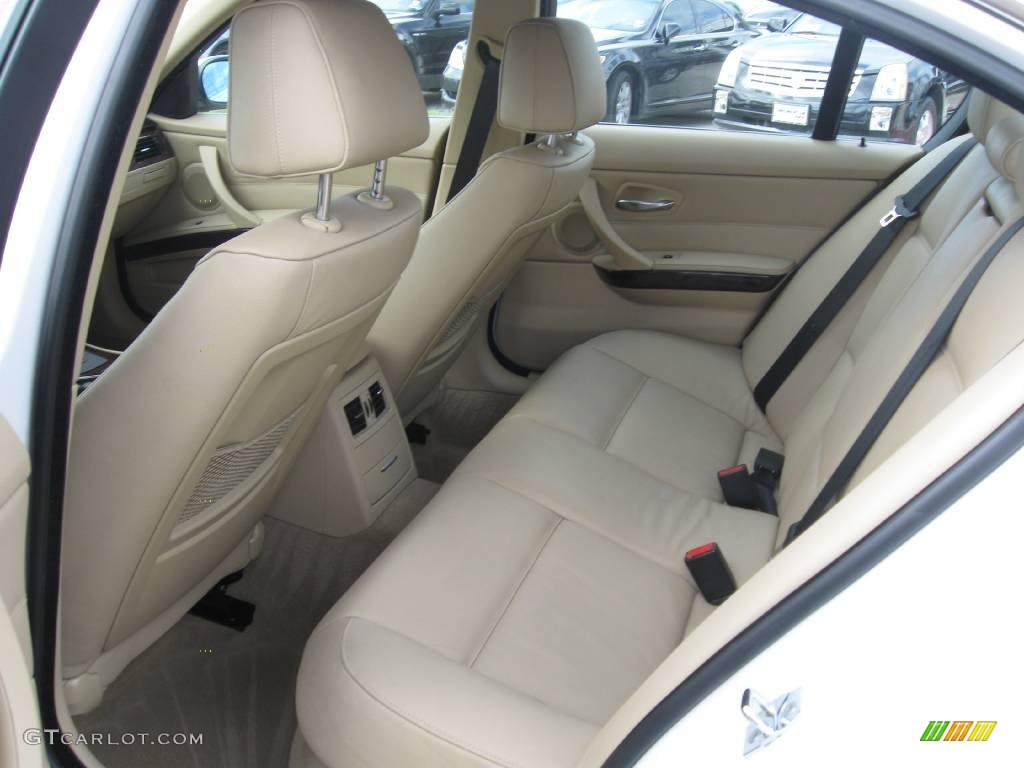 2008 3 Series 335i Sedan - Alpine White / Beige photo #12