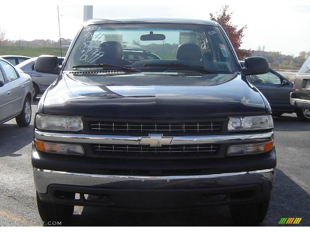 2000 Silverado 1500 Regular Cab 4x4 - Onyx Black / Graphite photo #2