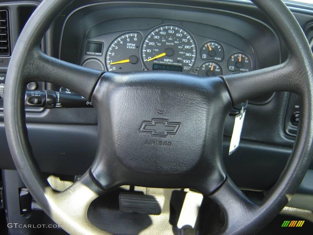 2000 Silverado 1500 Regular Cab 4x4 - Onyx Black / Graphite photo #9
