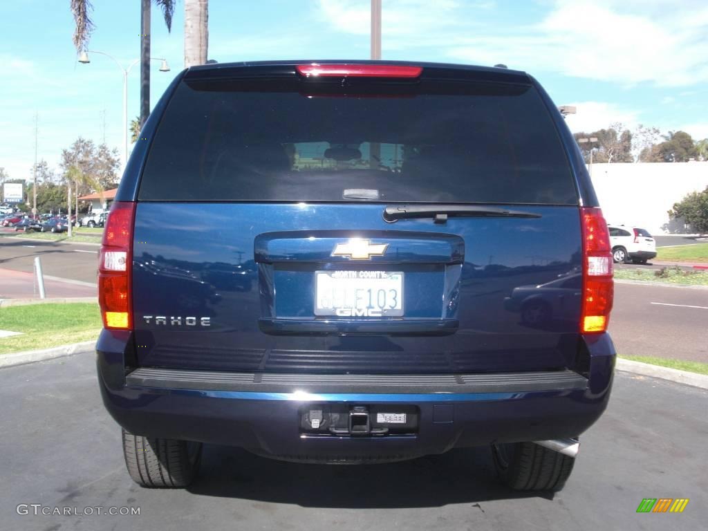2008 Tahoe LS - Dark Blue Metallic / Light Titanium/Dark Titanium photo #4