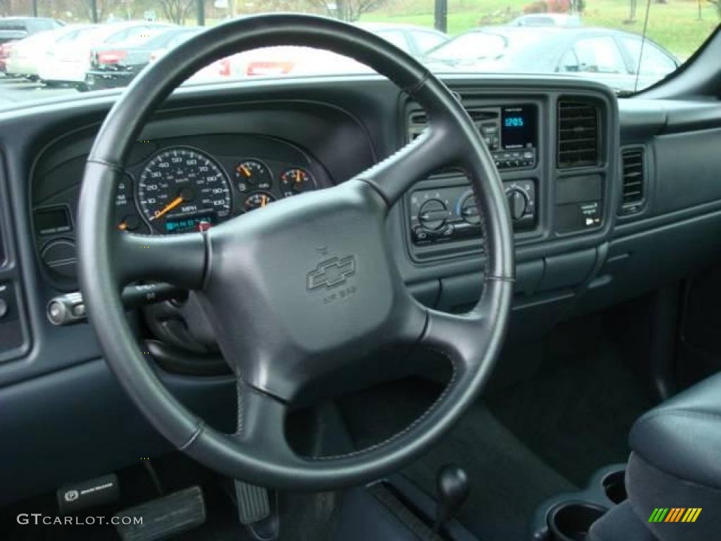 2002 Silverado 1500 Work Truck Regular Cab 4x4 - Indigo Blue Metallic / Graphite Gray photo #9