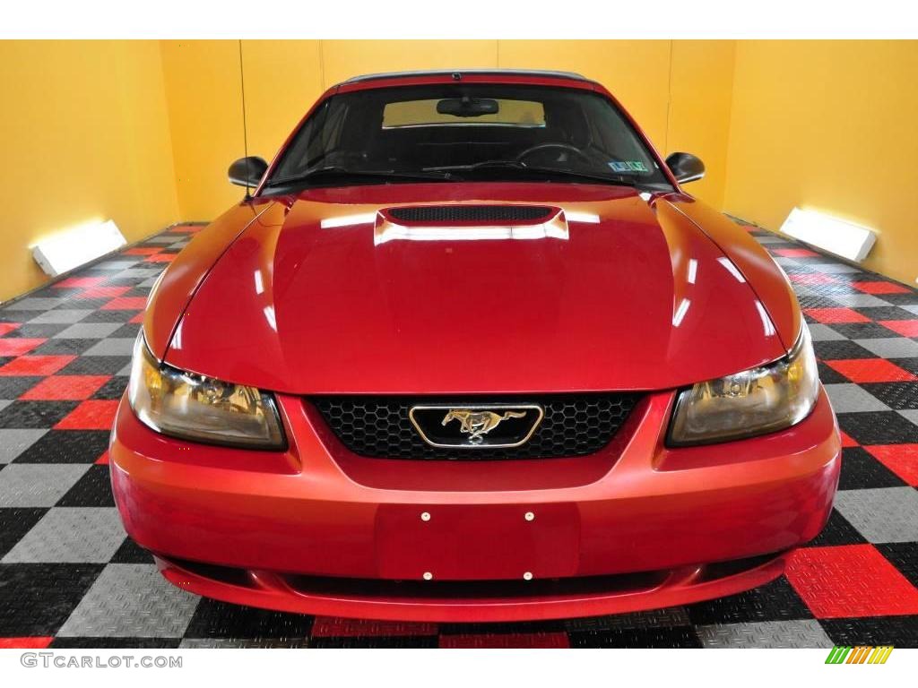 1999 Mustang GT Convertible - Laser Red Metallic / Dark Charcoal photo #2