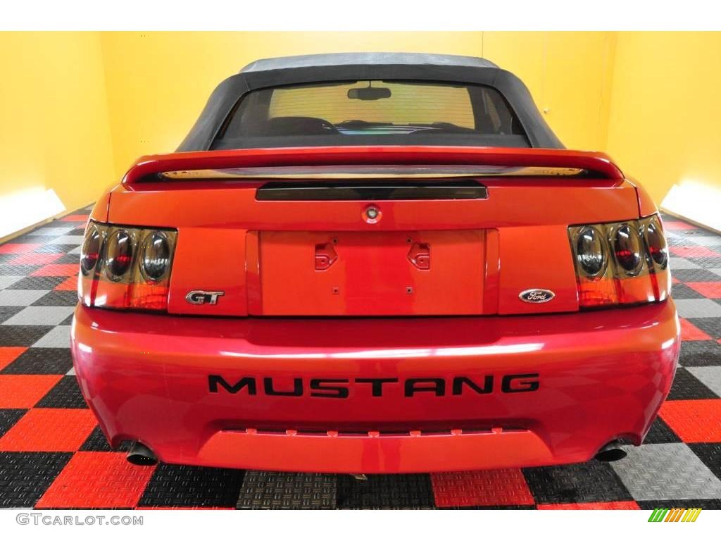 1999 Mustang GT Convertible - Laser Red Metallic / Dark Charcoal photo #5