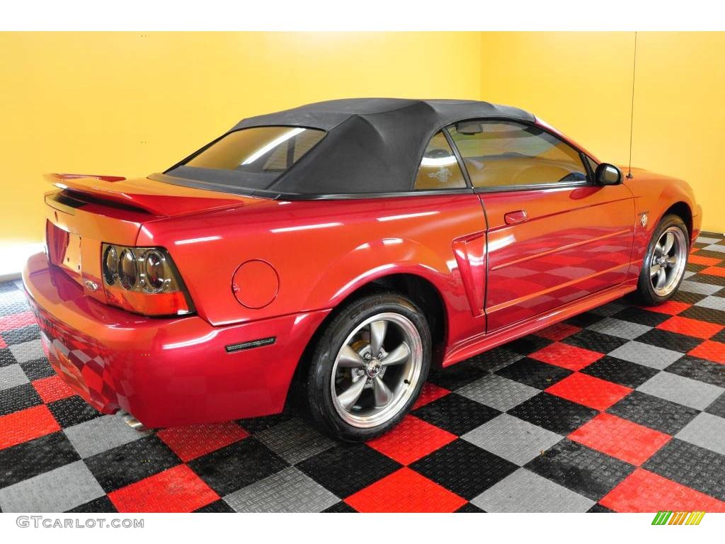 1999 Mustang GT Convertible - Laser Red Metallic / Dark Charcoal photo #6