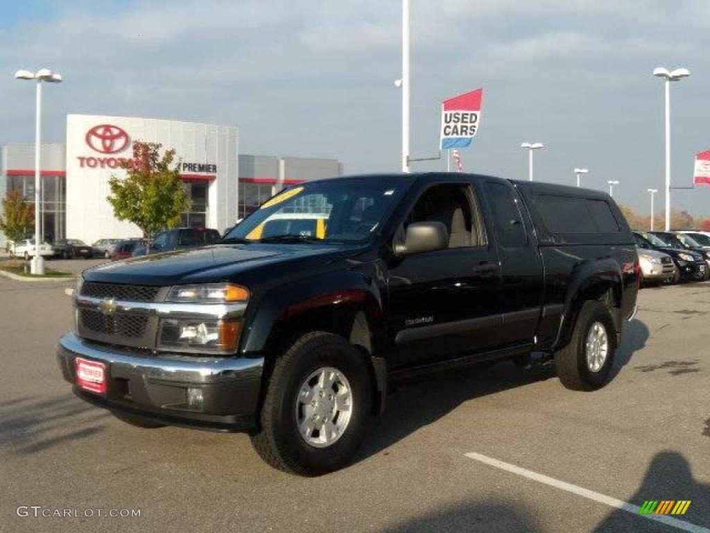 2004 Colorado Extended Cab 4x4 - Black / Medium Dark Pewter photo #1