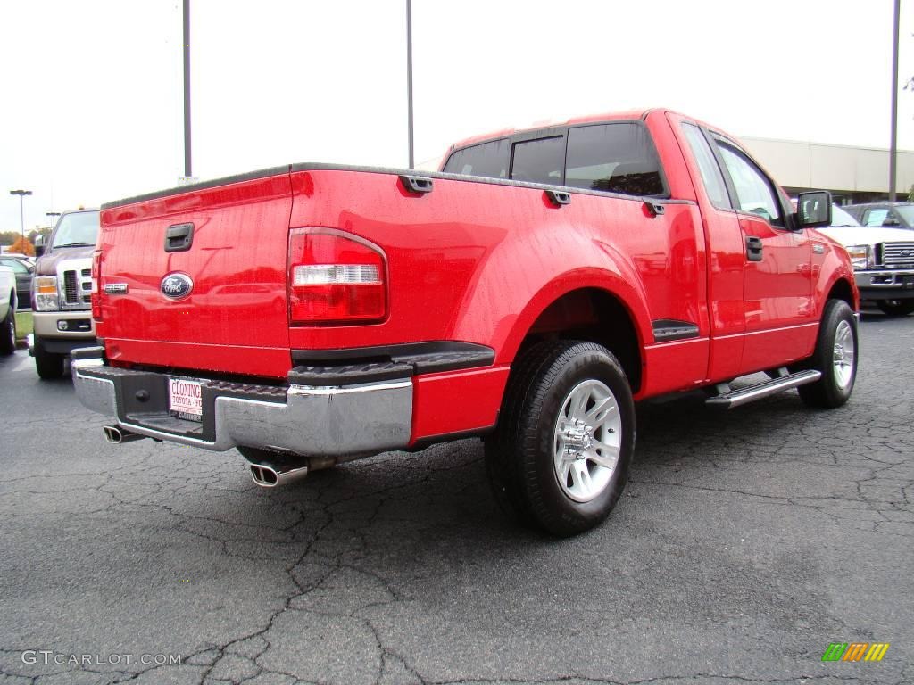 2007 F150 XLT Regular Cab - Bright Red / Medium Flint photo #3