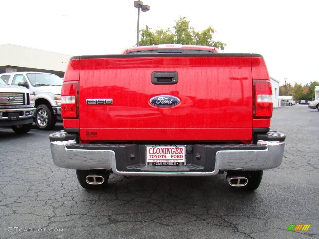 2007 F150 XLT Regular Cab - Bright Red / Medium Flint photo #4