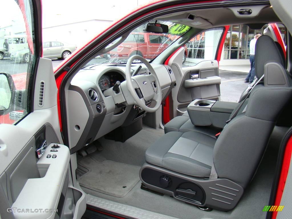 2007 F150 XLT Regular Cab - Bright Red / Medium Flint photo #8