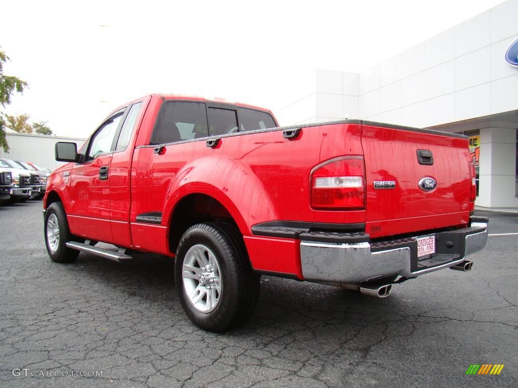 2007 F150 XLT Regular Cab - Bright Red / Medium Flint photo #24