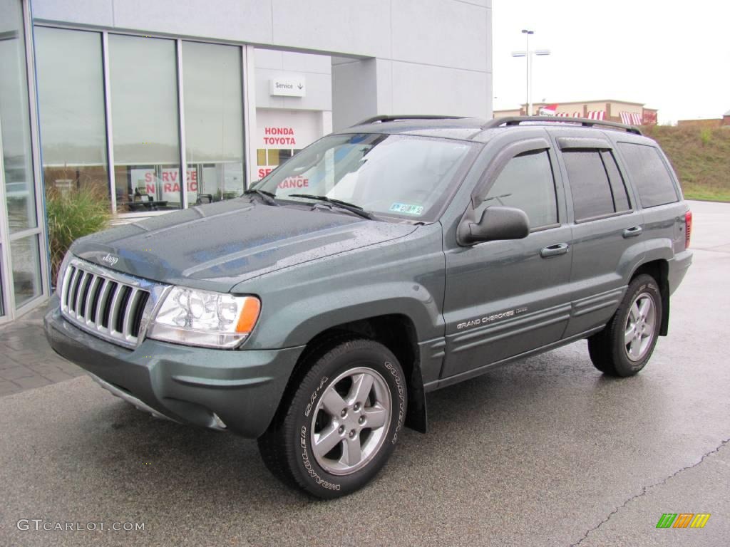 2004 Grand Cherokee Limited 4x4 - Onyx Green Pearl / Taupe photo #2