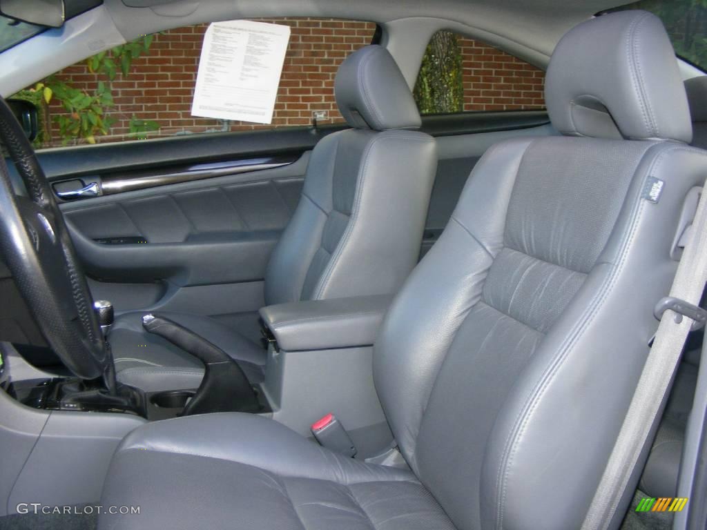 2006 Accord EX-L V6 Coupe - Alabaster Silver Metallic / Gray photo #6