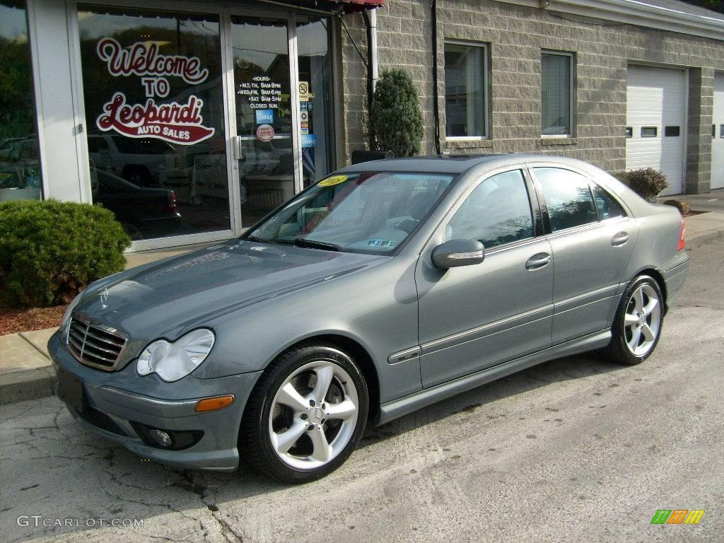 2005 C 230 Kompressor Sedan - Granite Grey Metallic / Ash photo #1