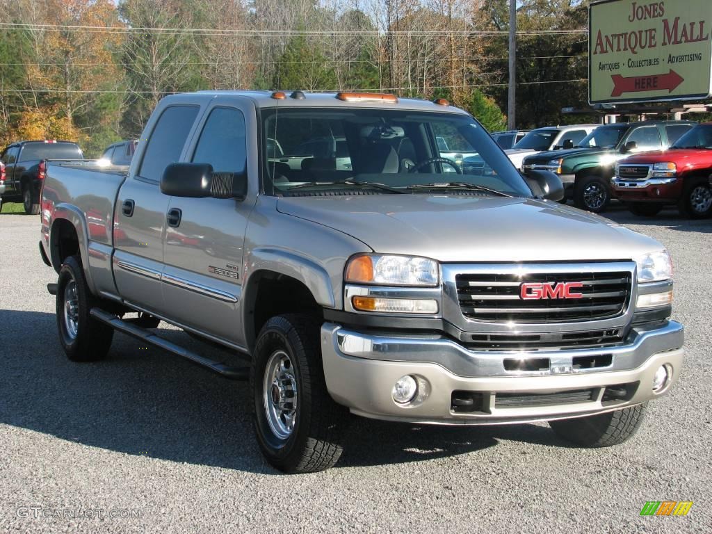 2005 Sierra 2500HD SLE Crew Cab 4x4 - Silver Birch Metallic / Dark Pewter photo #4