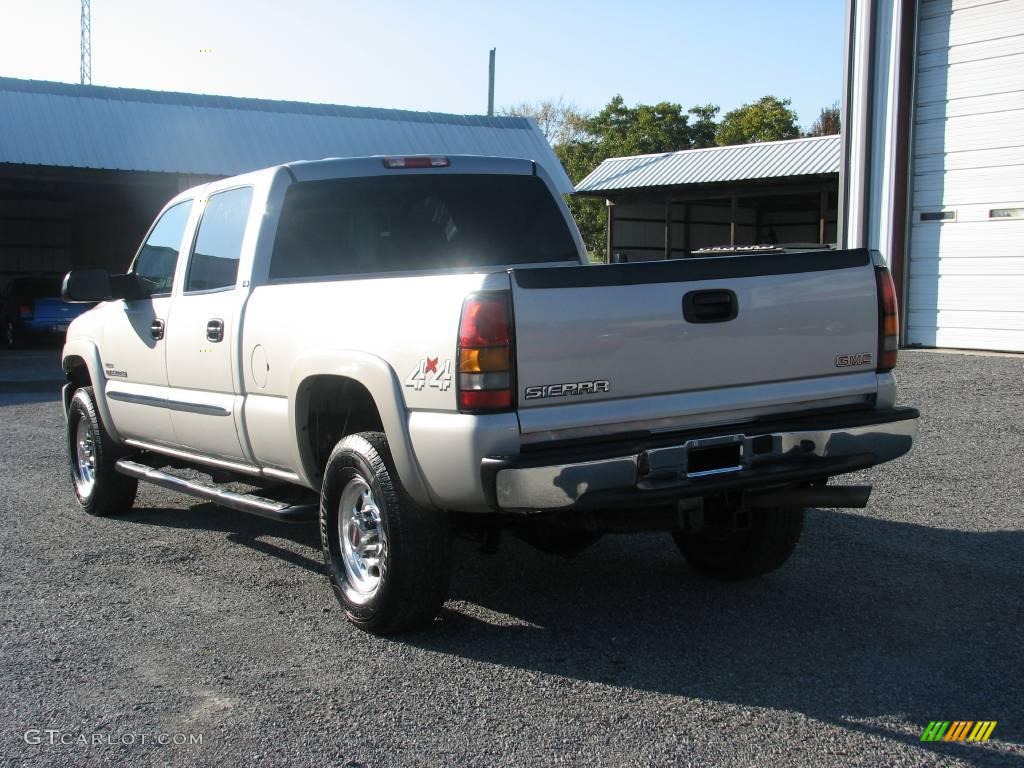 2005 Sierra 2500HD SLE Crew Cab 4x4 - Silver Birch Metallic / Dark Pewter photo #6