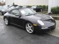 2007 Basalt Black Metallic Porsche 911 Carrera Cabriolet  photo #3