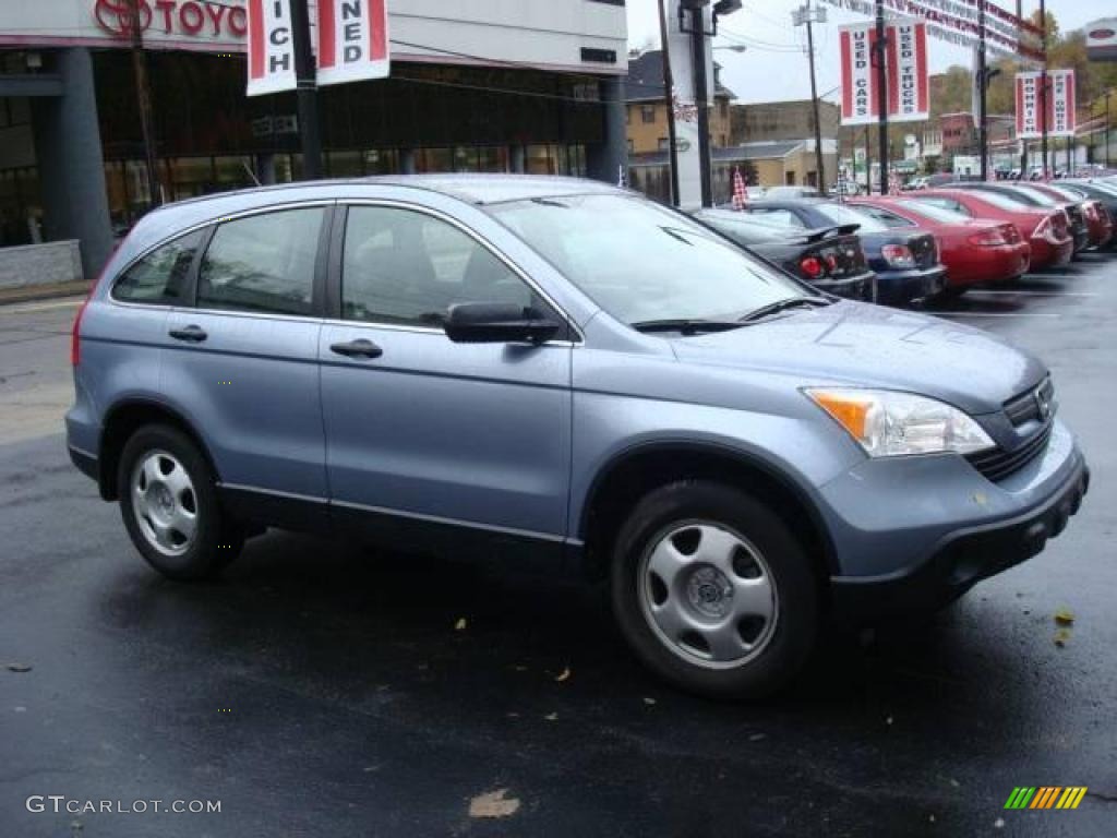 2007 CR-V LX 4WD - Glacier Blue Metallic / Gray photo #7