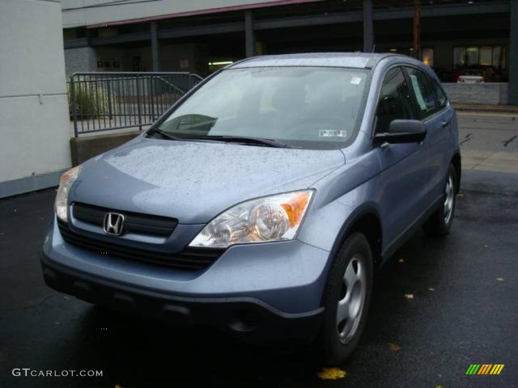 2007 CR-V LX 4WD - Glacier Blue Metallic / Gray photo #8