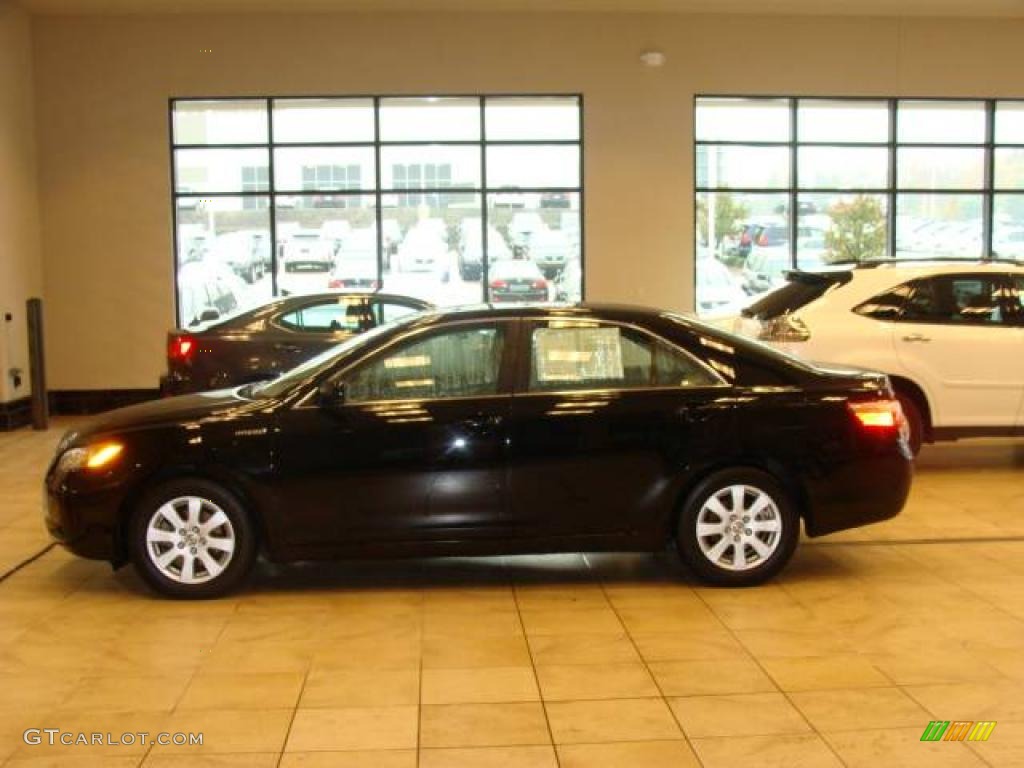 2007 Camry Hybrid - Black / Bisque photo #1