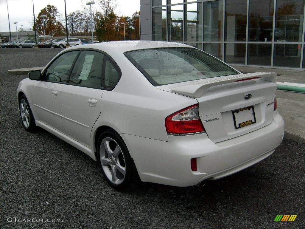 2008 Legacy 2.5i Limited Sedan - Satin White Pearl / Warm Ivory photo #3
