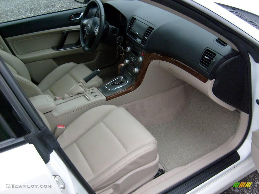 2008 Legacy 2.5i Limited Sedan - Satin White Pearl / Warm Ivory photo #18
