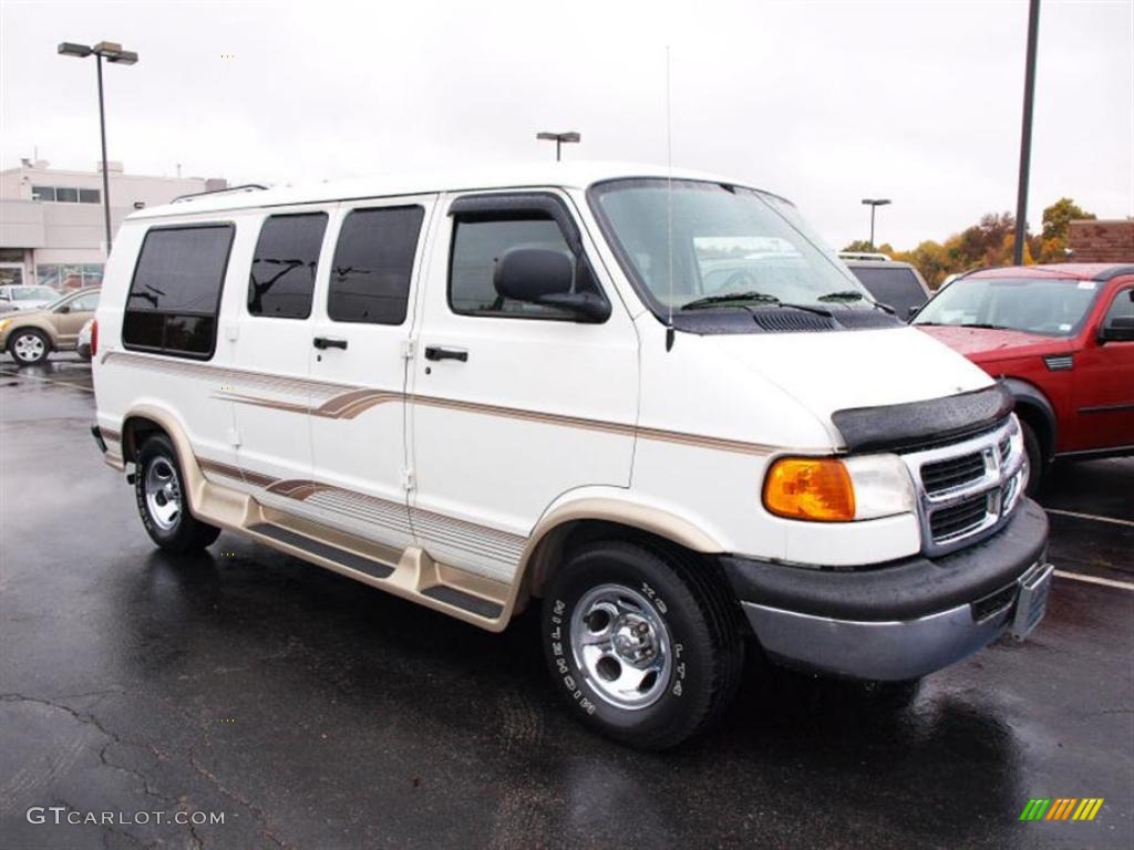 1998 Ram Van 1500 Passenger Conversion - White / Tan photo #2