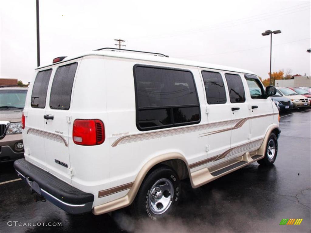 1998 Ram Van 1500 Passenger Conversion - White / Tan photo #3